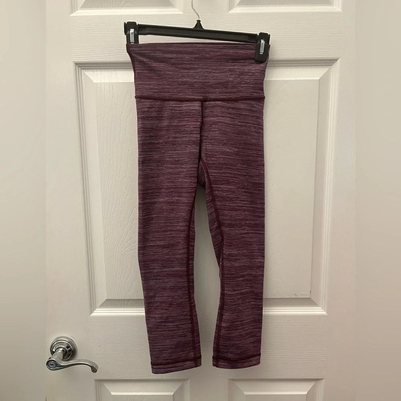 ! Lululemon Align Pant stripped purple size 4 - Picture 1 of 3